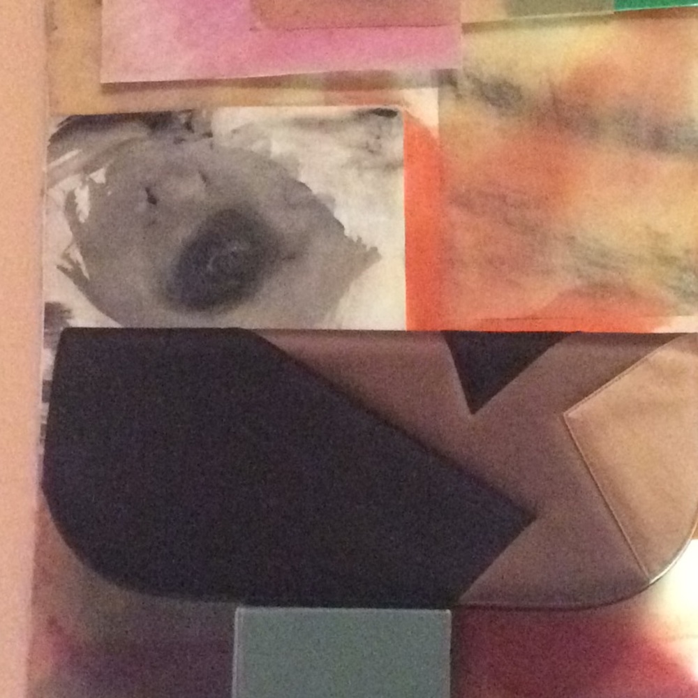 Renaud Pellegrino Large Multicolor Satin Clutch - Picture 15 of 16